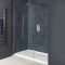 Milano Eris - Brushed Copper Walk-In Shower Enclosure with Tray - Choice of Sizes