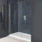 Milano Hunston - Brushed Nickel Walk-In Shower Enclosure with Tray - Choice of Sizes