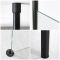 Milano Nero - Modern Corner Walk-In Shower Enclosure with Tray - Choice of Sizes