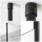 Milano Nero - Modern Corner Walk-In Shower Enclosure with Tray - Choice of Sizes