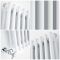 Milano Windsor - White Horizontal Traditional Column Radiator - 600mm x 785mm (Double Column)