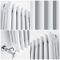 Milano Windsor - White Horizontal Traditional Triple Column Radiator - Choice of Size