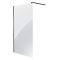 Milano Eris - 1950mm Wet Room Screen - Copper - Choice of Sizes and Hinged Return Panel