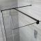 Milano Nero - Corner Wet Room Shower Enclosure - Choice of Glass Size & Drain