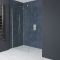 Milano Hunston - 1950mm Wet Room Screen - Brushed Nickel - Choice of Sizes