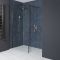 Milano Rosso - 1950mm Wet Room Screen - Matt Bronze - Choice of Sizes