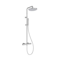 Ideal Standard Ceratherm T25 M - Thermostatic Bar Shower Valve with Round Shower Head and Hand Shower (12 l/min) - Choice of Finish