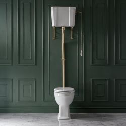 Milano Richmond - Traditional High Level Toilet with Cistern - Choice of Flush Kit Finish and Seat