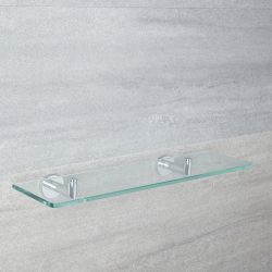 Milano Mirage - Modern Chrome Glass Bathroom Shelf
