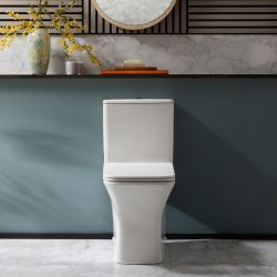 Milano Avenham - Modern Close Coupled Toilet with Soft Close Seat - Choice of Flush Button Finish