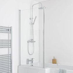 Milano - L Shaped Bath Shower Screen - Choice of Finish