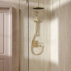 Crosswater MPRO - Crossbox Thermostatic Shower Set 4 with Fixed Head & Handset - Choice of Finish and Outlet