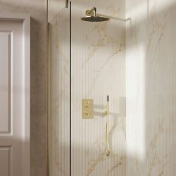 Crosswater MPRO - Design Thermostatic Shower Set 3 with Fixed Head & Handset - Choice of Finish and Outlet