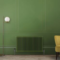 Milano Windsor - Traditional Horizontal Column Radiator - 3 Column - Green Custom Colours