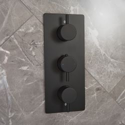 Milano Otto - Modern 2 Outlet Thermostatic Triple Shower Valve - Choice of Finish