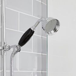 Milano Elizabeth - Traditional Brass Hand Shower - Chrome/Black