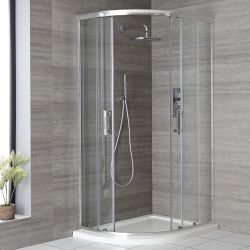 Milano Portland - Chrome Offset Quadrant Shower Enclosure - Choice of Sizes