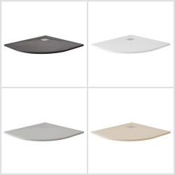 Milano Rasa - Slate Effect Quadrant Shower Tray - 900mm - Choice of Finish