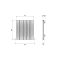 Carisa Monza - Aluminium Horizontal Designer Radiator - Single Panel - 600mm x 470mm - White