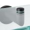 Milano Nero - Black and Glass Modern Wall Hung Shelf - 58mm x 143mm