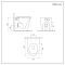 Milano Colby - White Modern Back To Wall Toilet with Soft Close Seat