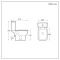 Milano Hatton - Modern Close Coupled Toilet with Soft Close Seat and Black Flush Button