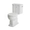 Milano Elizabeth - Traditional Close Coupled Toilet with Cistern and Soft Close Seat in White