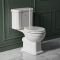 Milano Elizabeth - Traditional Close Coupled Toilet with Cistern and Soft Close Seat in White