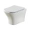 Milano Avenham - White Modern Wall Hung Toilet with Soft Close Seat