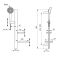 Ideal Standard Idealrain ALU+ - Riser Rail Kit with with 2 spray Hand Shower - Choice of Finish