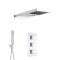 Milano Arvo - Chrome Thermostatic Shower with Diverter, Waterblade Shower Head and Hand Shower (3 Outlet)