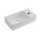 Milano Dalton - White Modern Rectangular Countertop Basin - 400mm x 220mm (1 Tap-Hole)