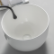 Milano Hemsby - White Modern Round Countertop Basin - 350mm (No Tap-Holes)