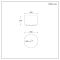 Milano Hemsby - White Modern Round Countertop Basin - 350mm (No Tap-Holes)