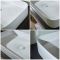 Milano Covent - White Modern Rectangular Countertop Basin - 750mm x 380mm (No Tap-Holes)