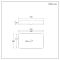 Milano Covent - White Modern Rectangular Countertop Basin - 750mm x 380mm (No Tap-Holes)