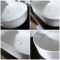 Milano Ealing - White Modern Oval Countertop Basin - 600mm x 380mm (No Tap-Holes)