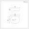 Milano Ealing - White Modern Oval Countertop Basin - 600mm x 380mm (No Tap-Holes)