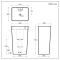 Milano Dalton - Modern Freestanding Basin - 445mm x 360mm (1 Tap Hole)