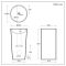 Milano Rivington - Modern Freestanding Basin - 460mm x 445mm (No Tap Holes)