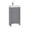 Milano Aston - 450mm Traditional Cloakroom Corner Vanity Unit with Basin - Choice of Finish and Handles