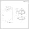 Milano Edge - 450mm Modern Cloakroom Corner Vanity Unit with Basin - Choice of Finish and Handles