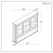 Milano Thornton - Traditional Mirrored Cabinet - 1050mm x 750mm - Choice of Finish and Handles