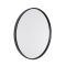 Milano Annalise - Black Round Wall Hung Mirror - 600mm