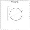 Milano Annalise - Chrome Round Wall Hung Mirror - 600mm