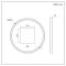 Milano Camila - Brushed Copper Modern Round Anti-Fog LED Mirror - 600mm
