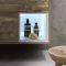 Milano Bexley - 600mm Wall Hung Open Shelf Vanity Unit with Elements Countertop Basin - Choice of Basin, Finish and LED Light