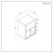 Milano Bexley - 600mm Wall Hung Open Shelf Vanity Unit with Elements Countertop Basin - Choice of Basin, Finish and LED Light