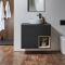 Milano Bexley - 800mm Wall Hung Open Shelf Vanity Unit - Choice of Basin, Finish and LED Light