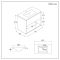 Milano Bexley - 812mm Wall Hung Open Shelf Vanity Unit with Elements Basin - Choice of Basin, Finish and LED Light